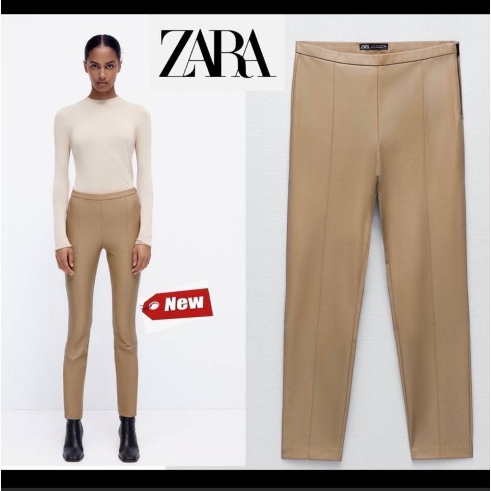 Zara leather pants
